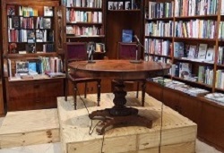 Bühne in der Buchhandlung Schaumburg