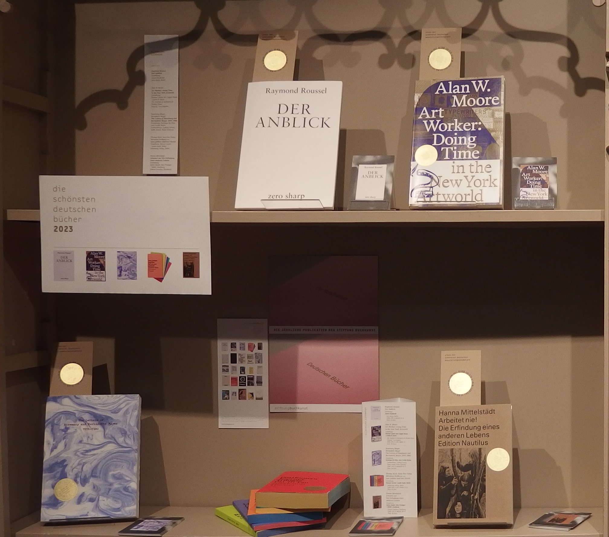 "Die schönsten Deutschen Bücher 2023" Ausstellung Detail