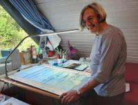Katharina Noack in ihrem Atelier