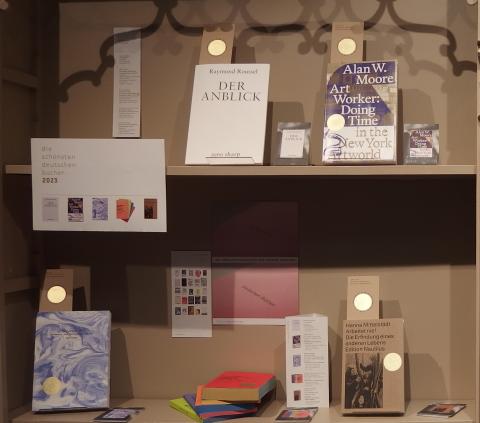 "Die schönsten Deutschen Bücher 2023" Ausstellung Detail